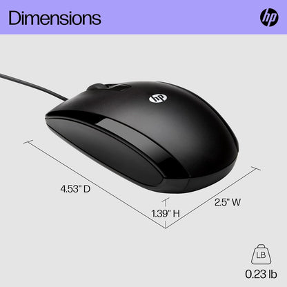 HP E5E76AA#ABA Wired USB Mouse - Black