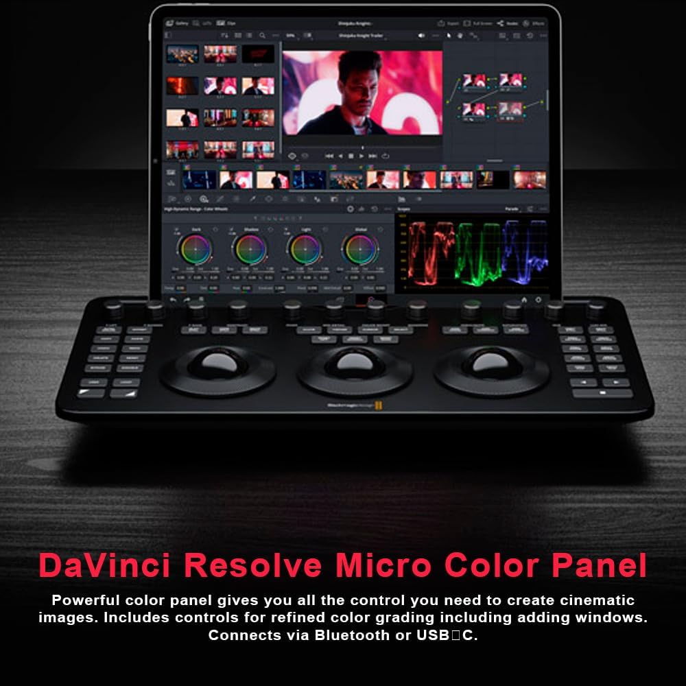 Blackmagic Design Davinci Resolve Micro Color Panel Bundle
