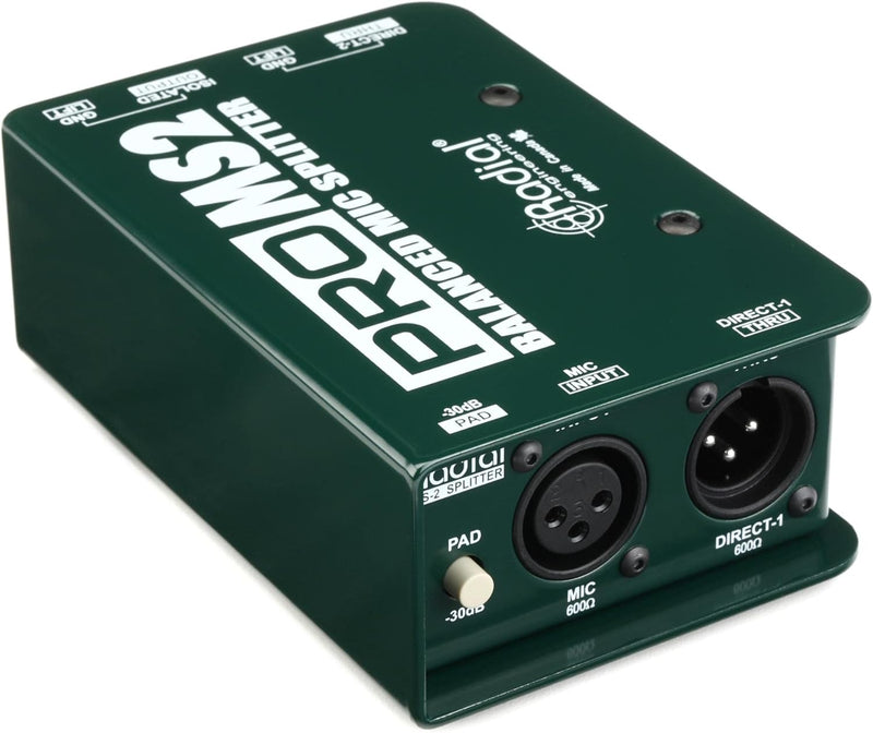 Radial Engineering 4334434600 ProMS2 Passive Microphone Splitter — main product image