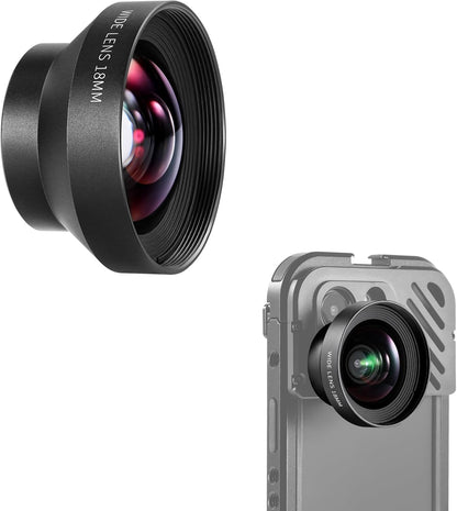 Neewer 10103183: 18mm HD Wide Angle Phone Lens, 17mm Thread
