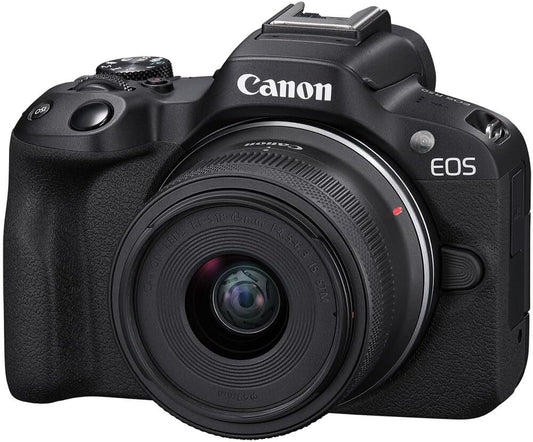 Canon R50 Mirrorless Camera RF-S18-45mm Lens Renewed