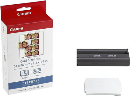 Canon COLOR INK/LABEL SET KC-18IL CP-100/200/300 Printers