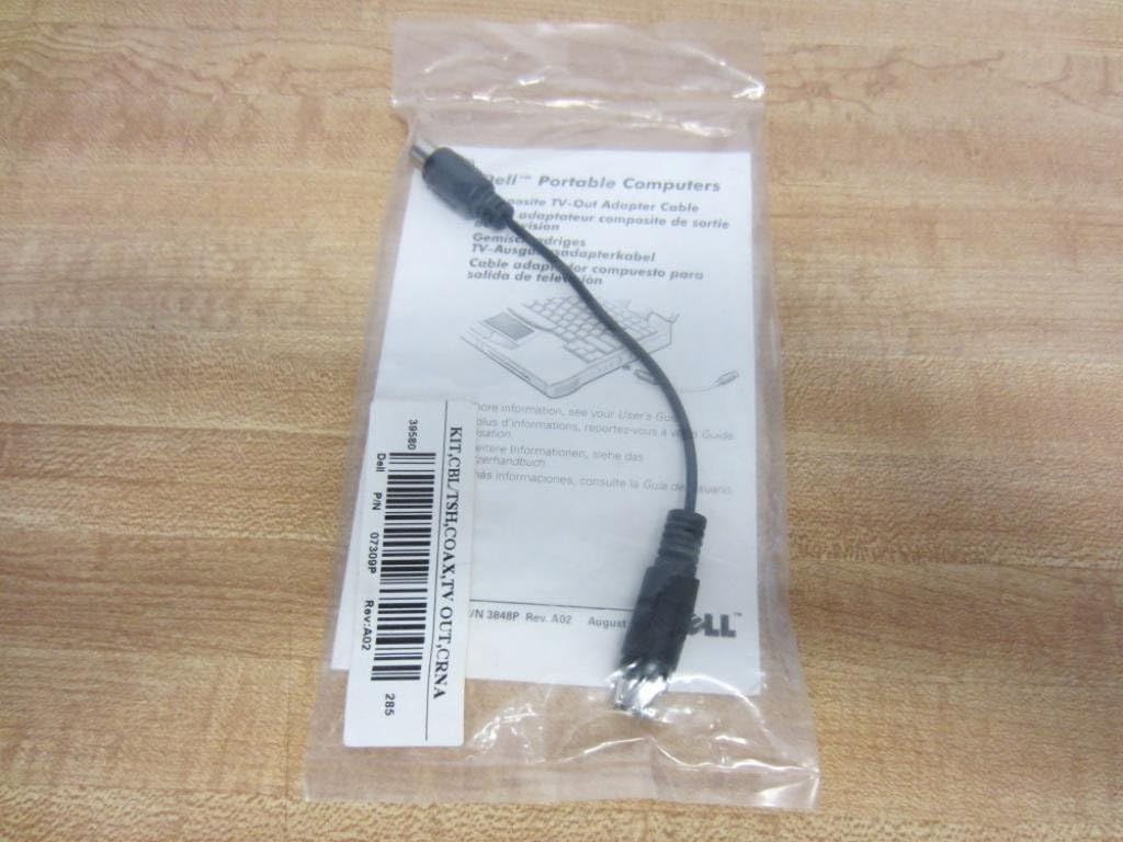 DELL 07309P Adapter Cable Composite TV-Out for Latitude