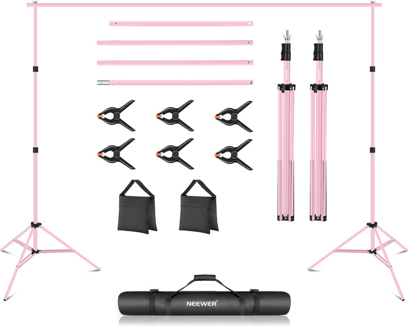 Neewer NK-ST0204: Photo Studio Backdrop Support System - Pink — main product image
