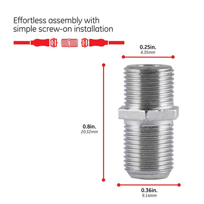 GE 23203 Coaxial Cable Extension Adapter 2-Pack