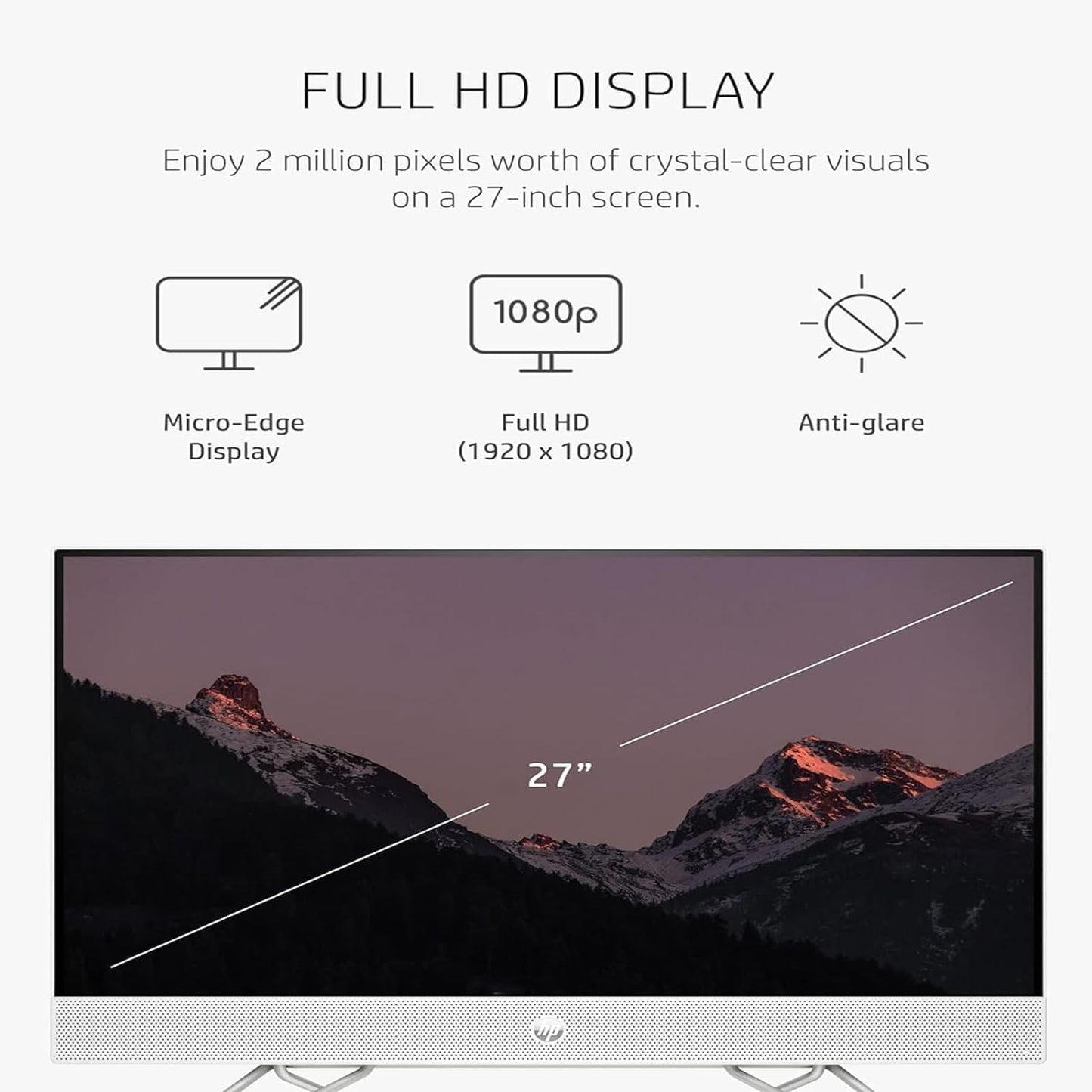 HP 27 All-in-One Ryzen 7 64GB 1TB SSD Touchscreen