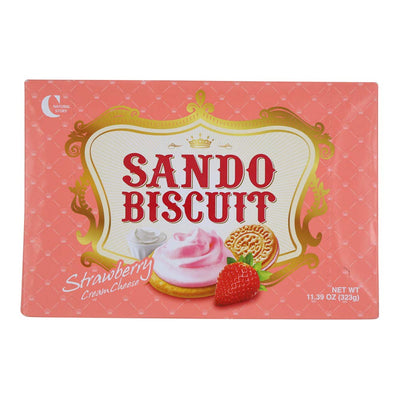 Crown Sando Strawberry Cream Cheese Sandwich Cookies 11.39oz