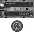 Neewer NP-F550 Replacement Battery 2-Pack 2600mAh Sony HandyCams