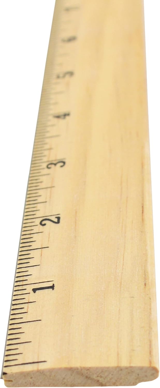 Westcott 10381 12 Inch Wooden Ruler