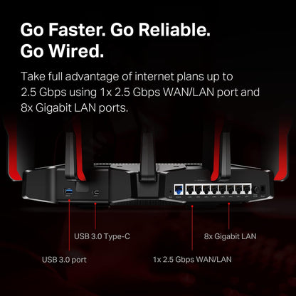 TP-Link Archer AX10000 WiFi 6 Tri-Band Gaming Router