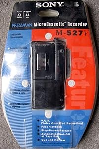Sony M-527v Pressman Micro-Cassette Recorder (Refurbished)