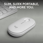 Logitech 910-007022 Pebble Mouse 2 M350s Bluetooth