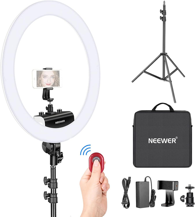 Neewer RP18 18-inch Dimmable LED Ring Light Kit — main product image