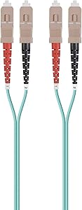 Monoprice 138337 OM3 Fiber Optic Cable 1M SC/UPC