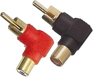 Accu Cable AC-A-RMF-90 RCA Male to Female Adapter
