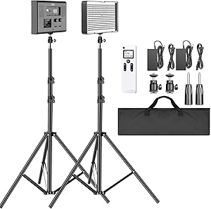 Neewer 10096759 2.4G LED Video Lighting Kit with Stands