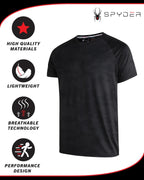 Spyder Active Shirt Men's Fitted Short Sleeve Workout Tee