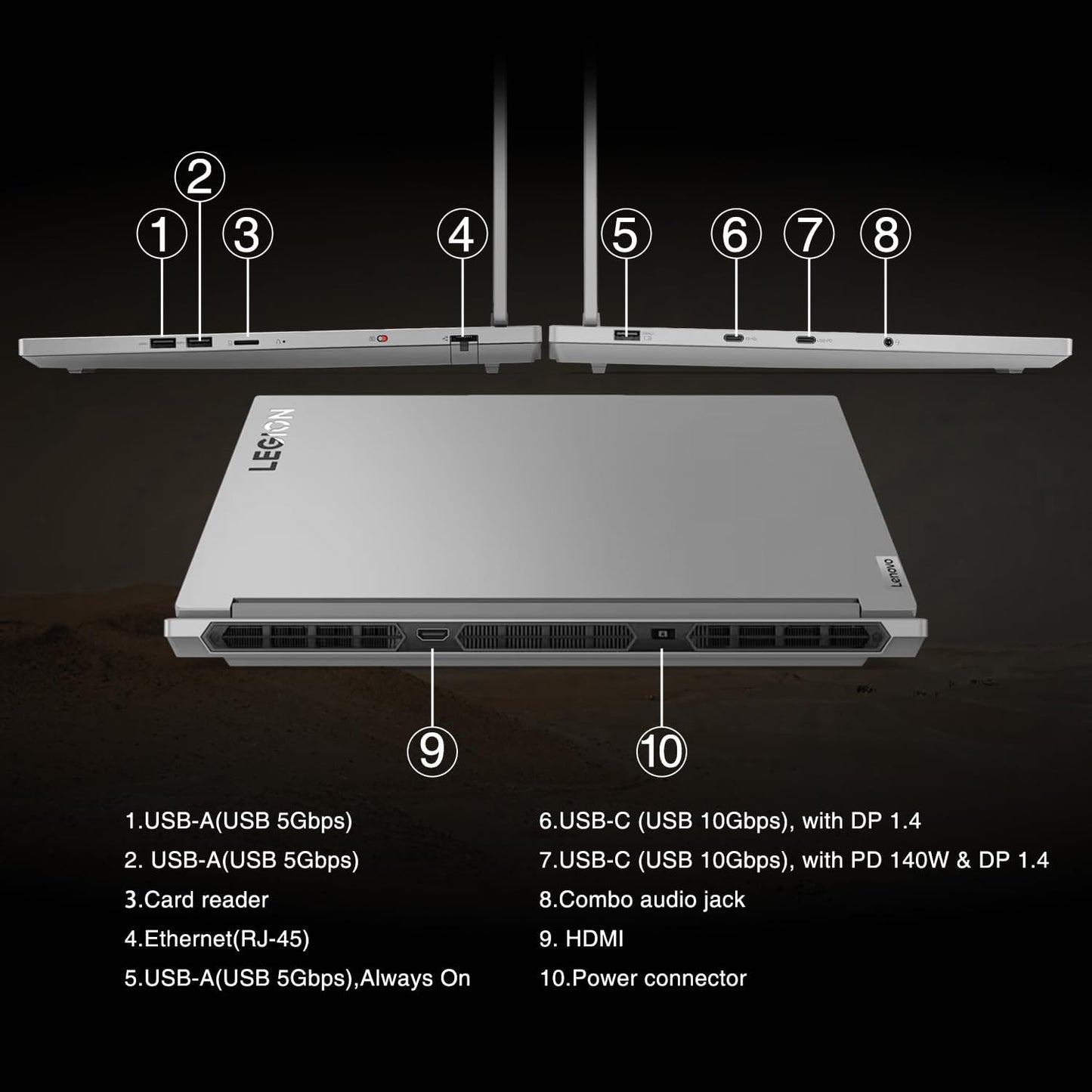 Lenovo 82WK Legion Gaming Laptop i9 RTX 4070 2TB SSD