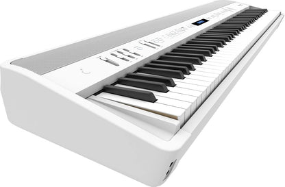 Roland FP-90X White Digital Piano Bundle - Stand, Bench, Pedals
