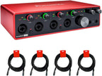 Focusrite Scarlett 18i8 3rd Gen Audio Interface - XLR Cable Bundle