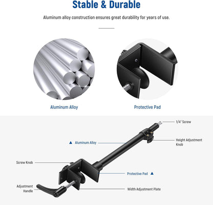 Neewer Camera Desk Mount C-Clamp Adjustable Light Stand