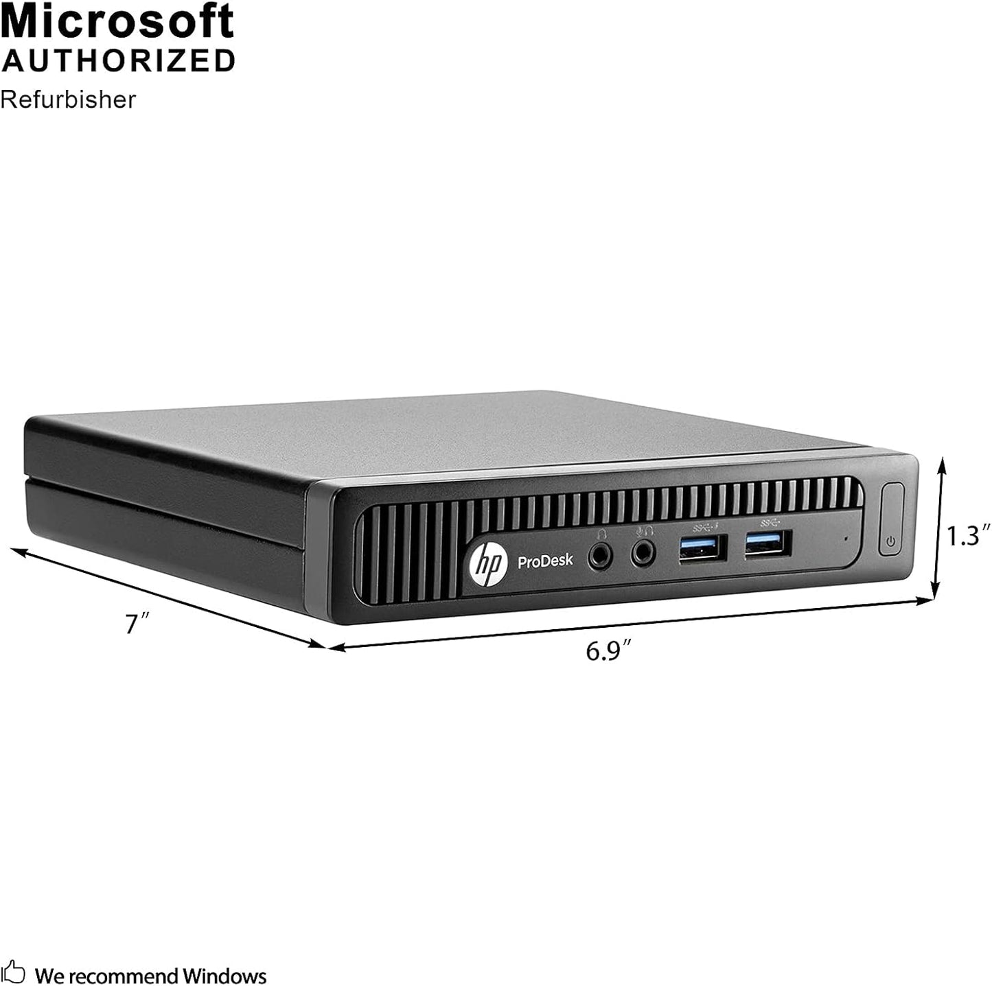 HP ProDesk 600 G1 Mini PC: i5, 8GB RAM, 500GB, Win 10 - Refurbished