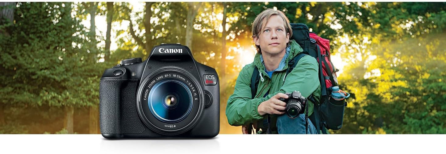 Canon Rebel T7 DSLR 18-55mm Lens Renewed Bundle