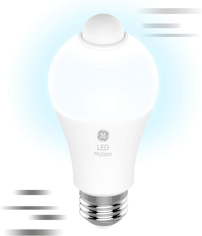 GE 93129314 LED+ Motion Sensor Light Bulbs 2-Pack