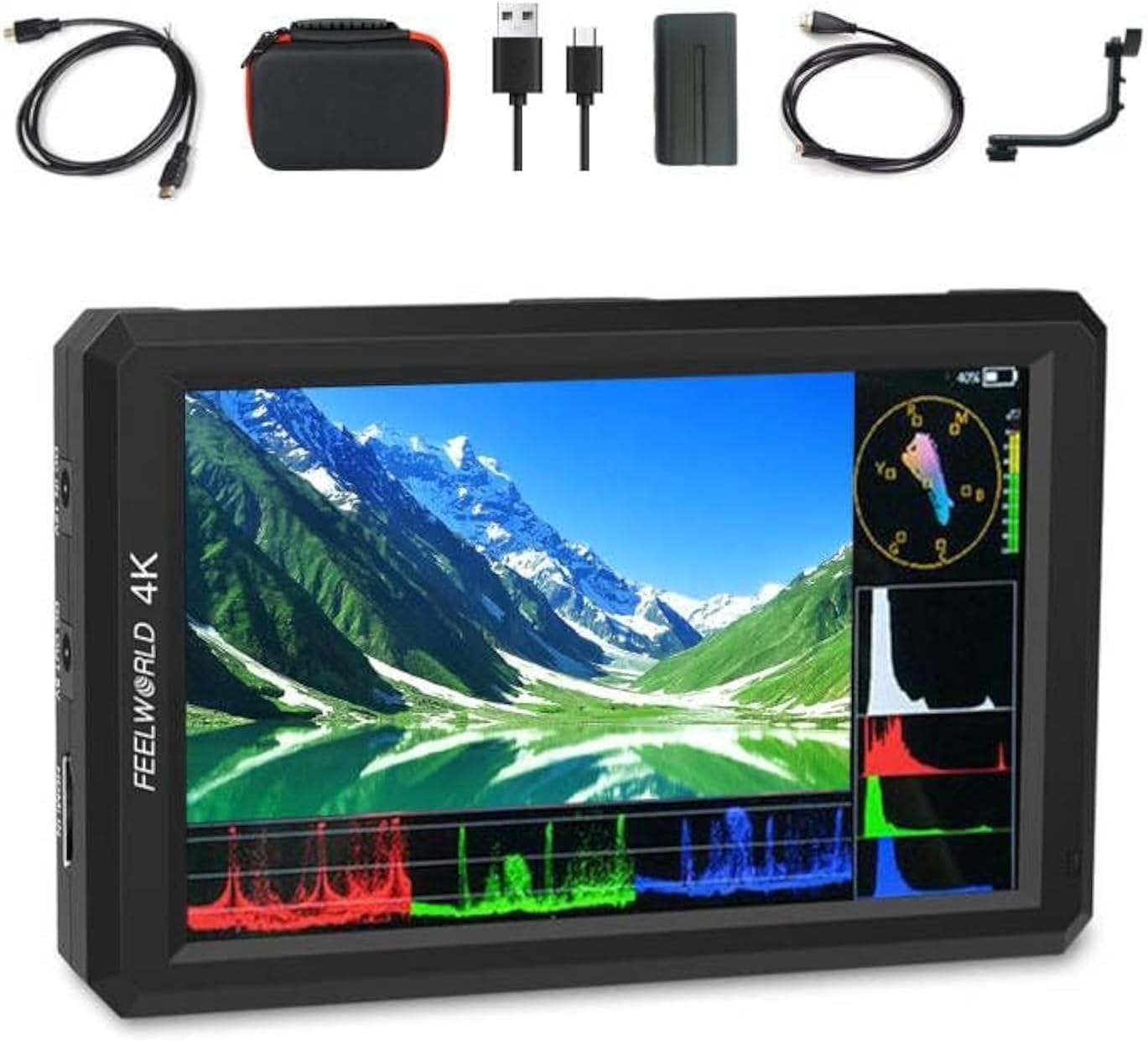 FEELWORLD FWDF6 6" 4K HDMI On-Camera Monitor Bundle