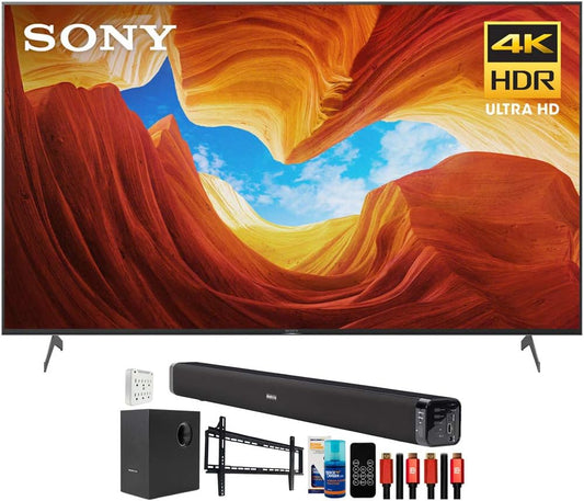 Sony E10SNXBR55X900H 55-Inch 4K Smart TV Home Theater Bundle