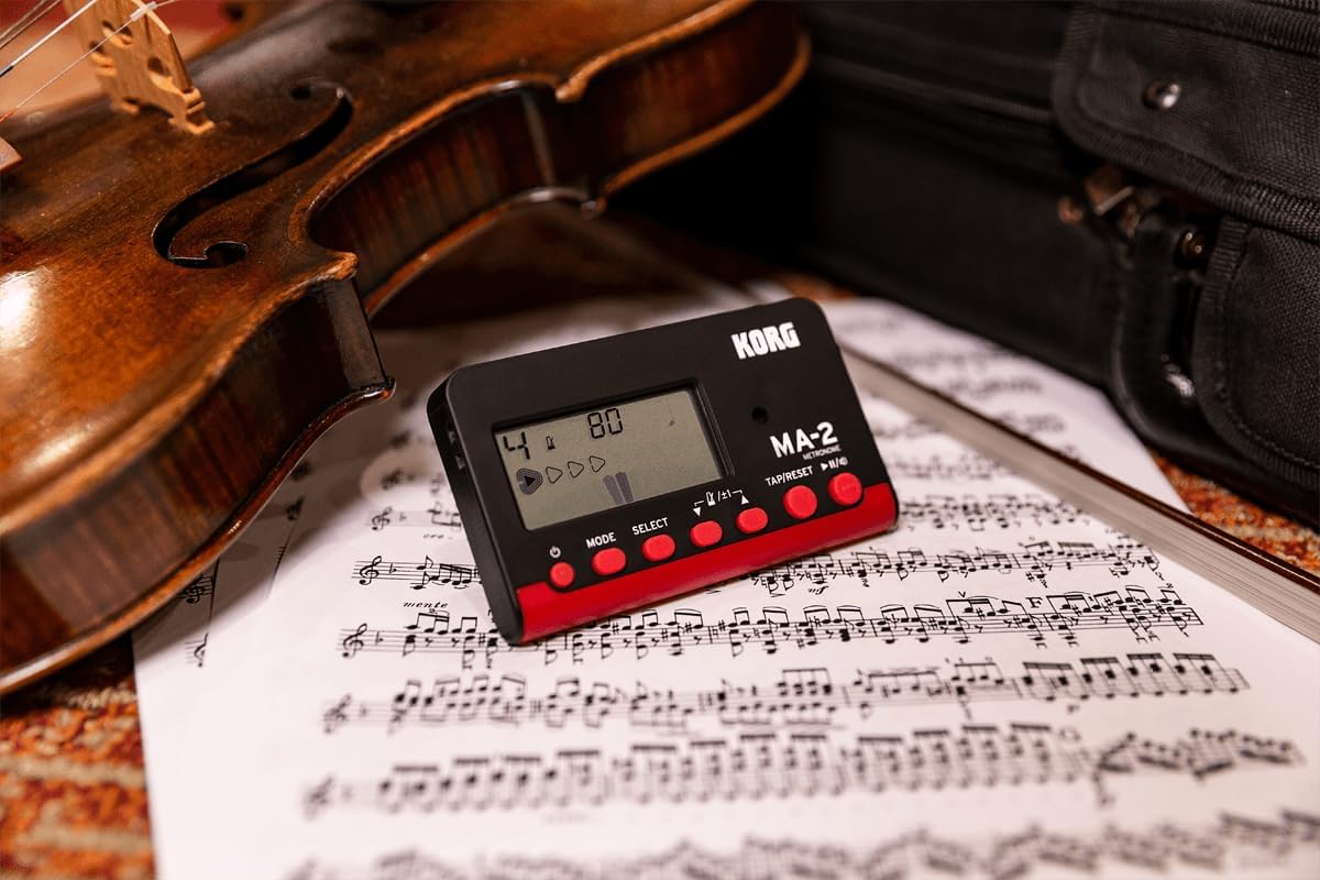 Korg MA2-BKRD Multi-Function Digital Metronome - Black/Red