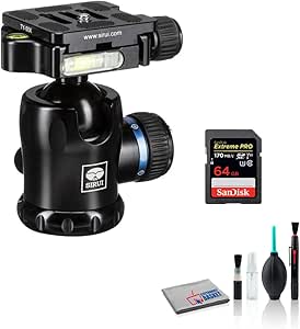 Sirui K-10x Ball Head with 64GB Card Kit