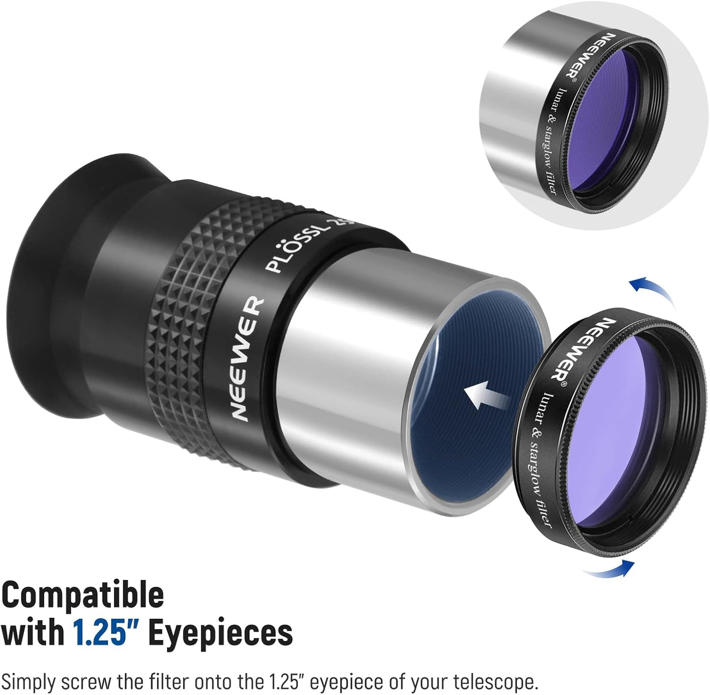 Neewer 10090864 1.25" Telescope Filter Set