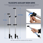 Neewer Triple Reflector Holder for Photography Stand ST-RF3