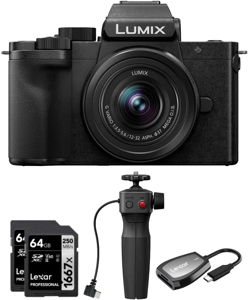 Panasonic E64PNDCG100DVK LUMIX G100D 4K Mirrorless Camera Bundle