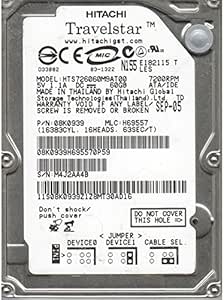 Hitachi HTS726060M9AT00 60GB Travelstar 7K60 Hard Drive — main product image