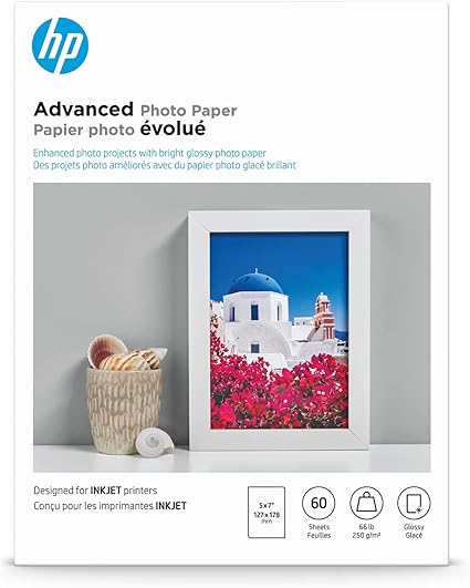 HP Q8690A Advanced Glossy Photo Paper 5x7 — main product image