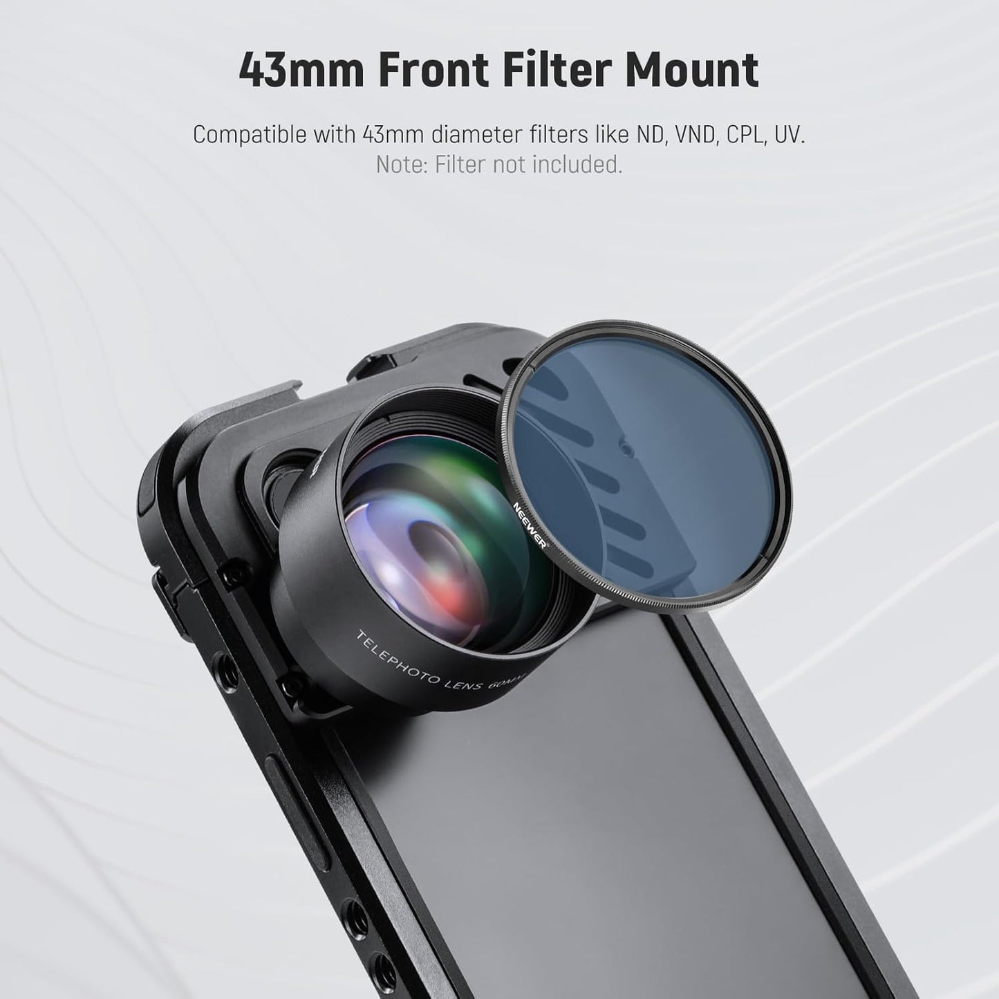 Neewer LS-41 8mm HD Fisheye Phone Lens 220° Wide Angle