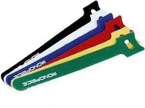 Monoprice 106463 Hook and Loop Cable Ties — main product image