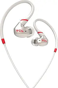 TCL ACTV100WT Active Noise Isolating Wired In-Ear Earbuds White