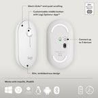Logitech 910-007022 Pebble Mouse 2 M350s Bluetooth