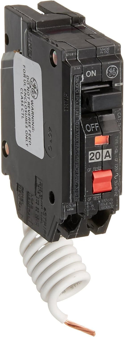 GE THQL1120GFTP 20 Amp Single Pole GFCI Breaker