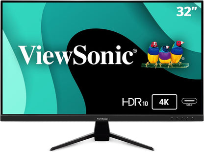 ViewSonic VX3267U-4K 32-Inch 4K UHD IPS Monitor USB-C