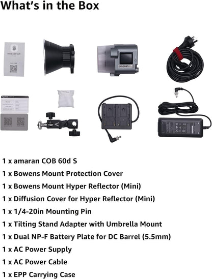 Aputure amaran 60dS LED Video Light Bowens Mount