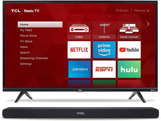 TCL 8i 40" Roku TV & Alto 8i Sound Bar Combo