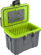 Pelican 8 QT Cooler Personal Lunch Box - Gray/Green