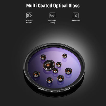 Neewer 10103738 55mm UV CPL ND4 Filter Kit