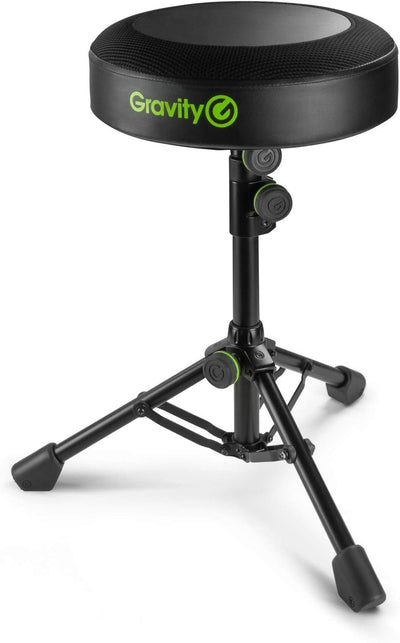 Gravity GFDSEAT1 Round Musicians Stool - Black