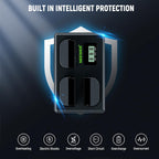 Neewer LP-E6P 2400mAh Battery 3-Pack with USB Charger