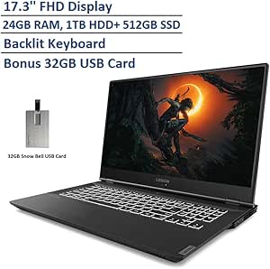 Lenovo 81Q40044XUS Legion Y540 Gaming Laptop i7, 24GB, 1TB HDD + 512GB SSD